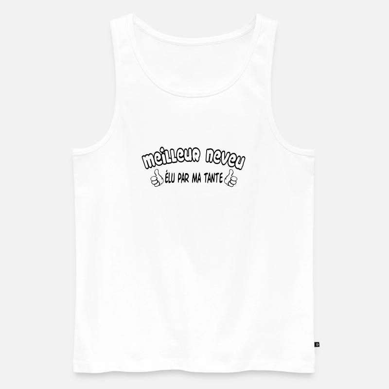 BESTER Neffe - Männer Premium Bio Tank Top - Weiß