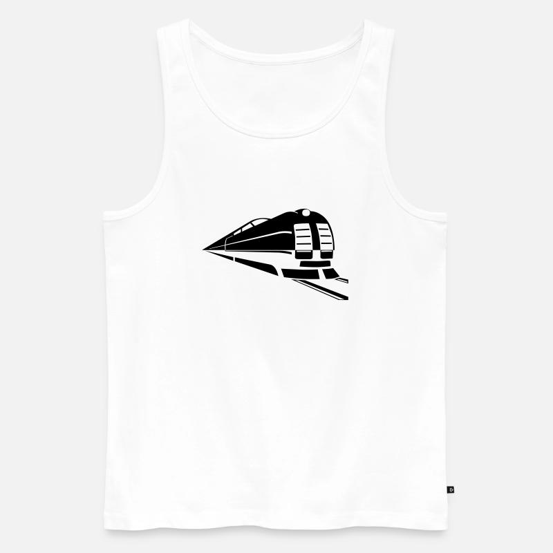Zug - Männer Premium Bio Tank Top - Weiß