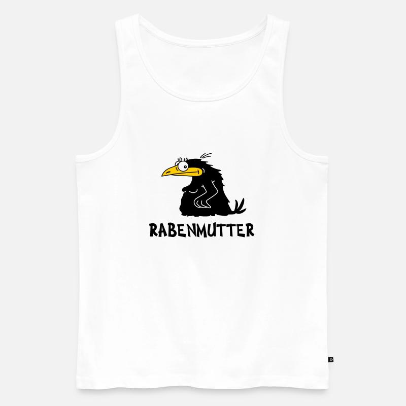 Rabemutter - Männer Premium Bio Tank Top - Weiß