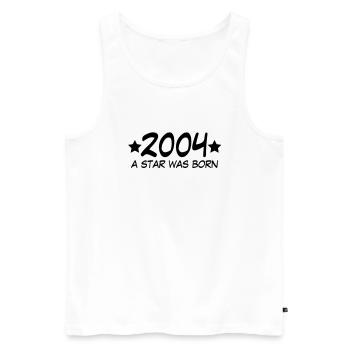 2004 a star was born (de) - Männer Premium Bio Tank Top - Weiß - Vorne - Michal (187cm)