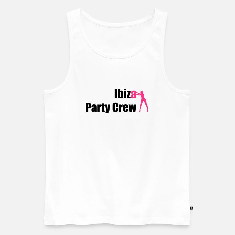 Ibiza - Männer Premium Bio Tank Top - Weiß
