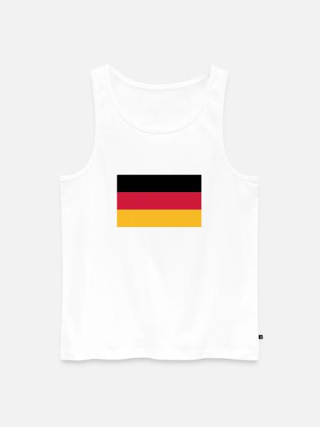 Germany flag - Men's Premium Organic Tank Top - white