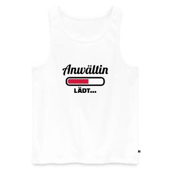 Anwältin - Männer Premium Bio Tank Top - Weiß - Vorne - Michal (187cm)