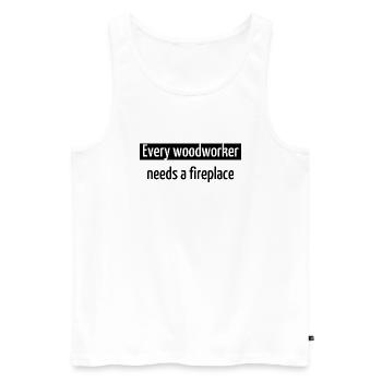 hommes un charpentiers prière tshirts forestiers exploitation forestière - Débardeur bio Premium Homme - blanc - Devant - Michal (187cm)