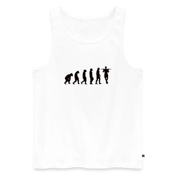 Fitness Muscle Athlète Bodybuilder Entraînement en force - Débardeur bio Premium Homme - blanc - Devant - Michal (187cm)