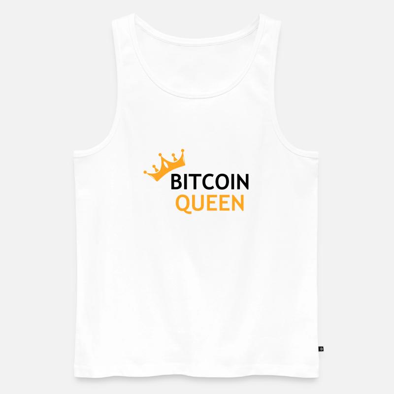 Crypto Bitcoin Trading - Männer Premium Bio Tank Top - Weiß