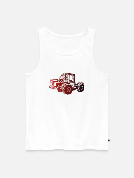 Kirovets K700 Traktor K70 - Männer Premium Bio Tank Top - Weiß