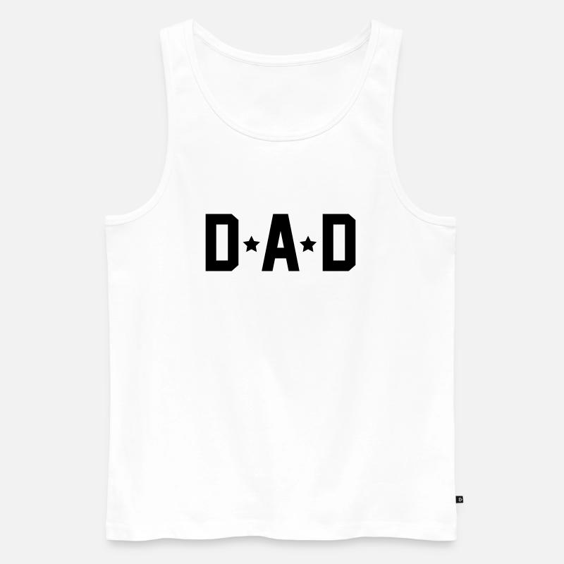 Dad - Männer Premium Bio Tank Top - Weiß