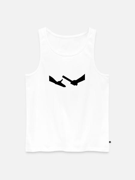 Relay race - Men's Premium Organic Tank Top - white