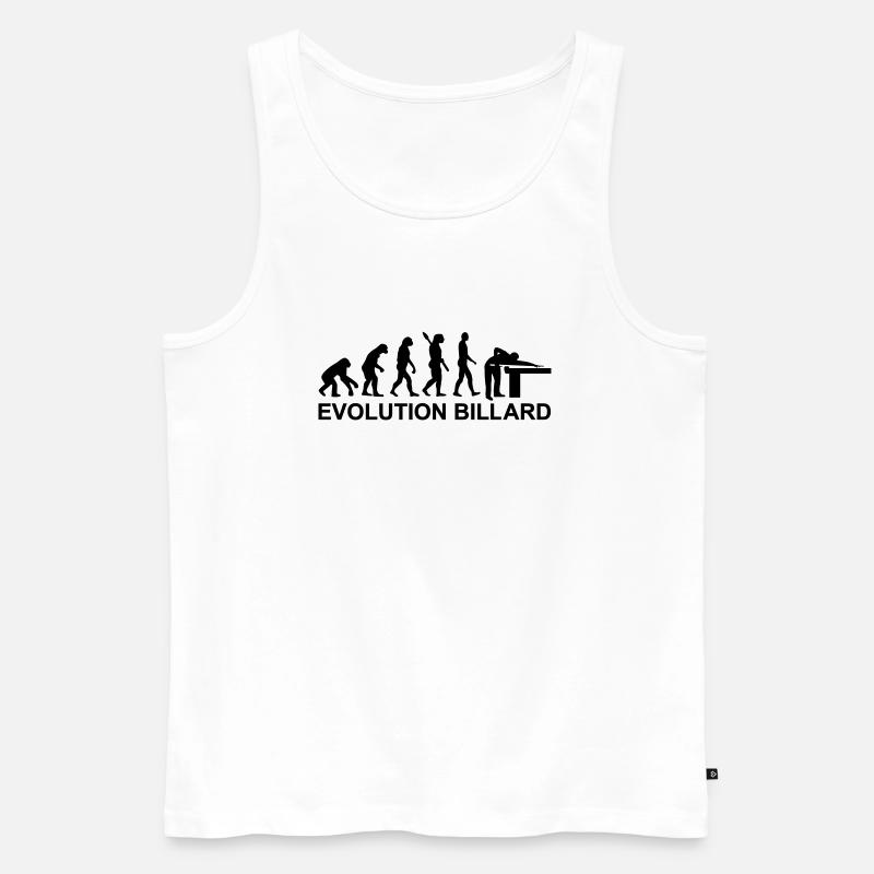 Billard - Männer Premium Bio Tank Top - Weiß