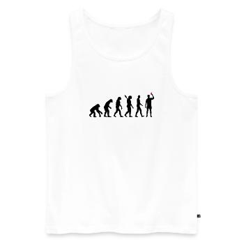 Schiedsrichter - Männer Premium Bio Tank Top - Weiß - Vorne - Michal (187cm)