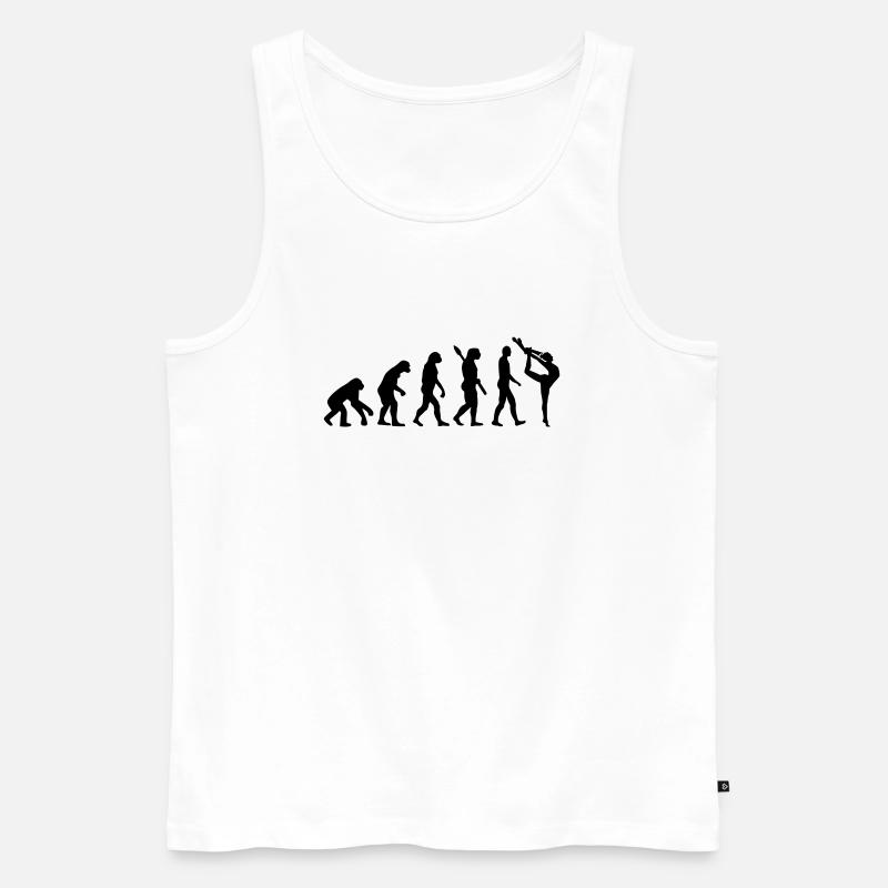 Gymnastik - Männer Premium Bio Tank Top - Weiß