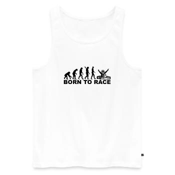 Kart - Männer Premium Bio Tank Top - Weiß - Vorne - AI Model Male 178 light (178cm)