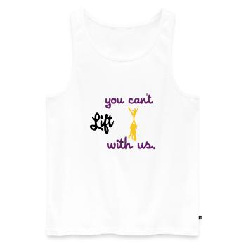 cheerleader - Männer Premium Bio Tank Top - Weiß - Vorne - Michal (187cm)