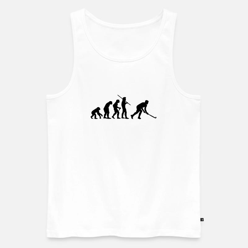 Evolution Hockey 2 - Men's Premium Organic Tank Top - white