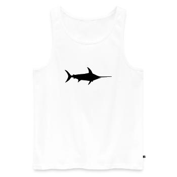Swordfish ocean fish dolphin - Men's Premium Organic Tank Top - white - Front - AI Model Male 178 light (178cm)