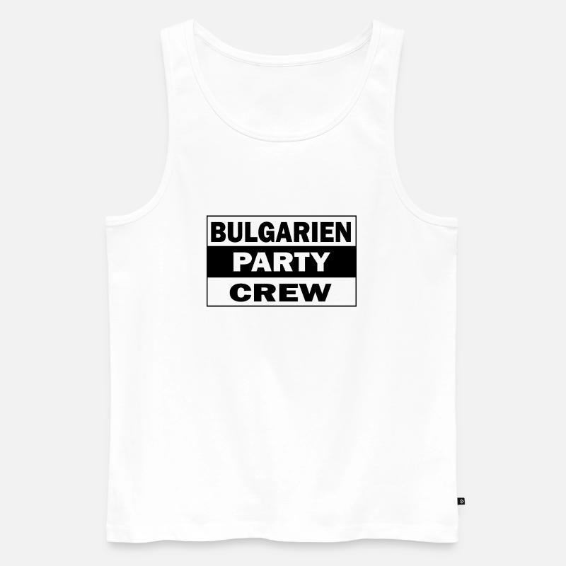 Dancing Dance Music - Männer Premium Bio Tank Top - Weiß