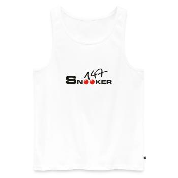147 balls snooker - Männer Premium Bio Tank Top - Weiß - Vorne - Michal (187cm)