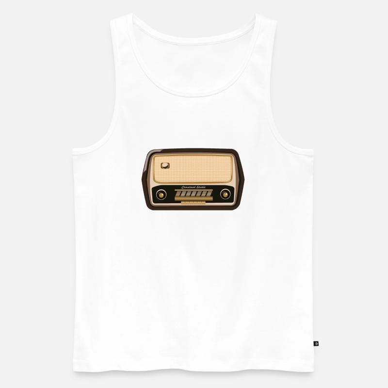Constant Static - Männer Premium Bio Tank Top - Weiß