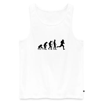 Football evolution - Männer Premium Bio Tank Top - Weiß - Vorne - AI Model Male 178 light (178cm)