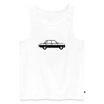 Wartburg 353 - Men's Premium Organic Tank Top - white - Front - AI Model Male 178 light (178cm)