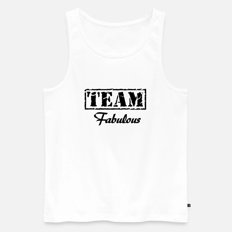 Team Fabulous - Männer Premium Bio Tank Top - Weiß