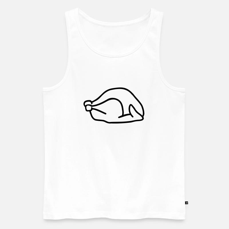 Truthahn - Männer Premium Bio Tank Top - Weiß