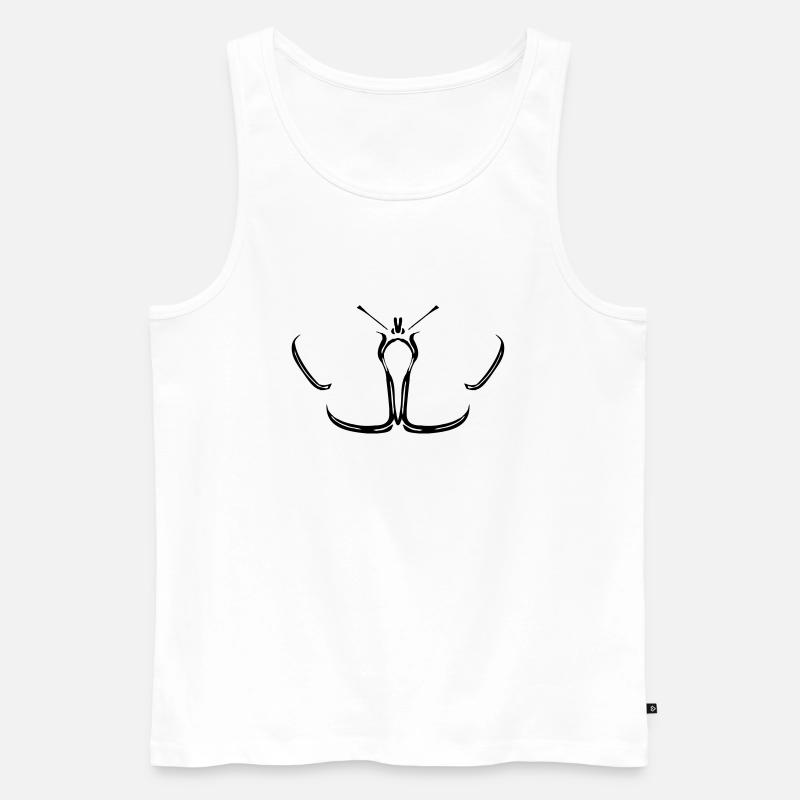 Schmetterling falter - Männer Premium Bio Tank Top - Weiß