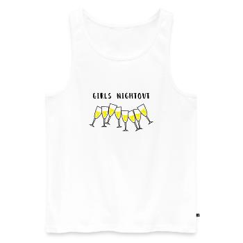 sekt girls nightout - Männer Premium Bio Tank Top - Weiß - Vorne - Michal (187cm)