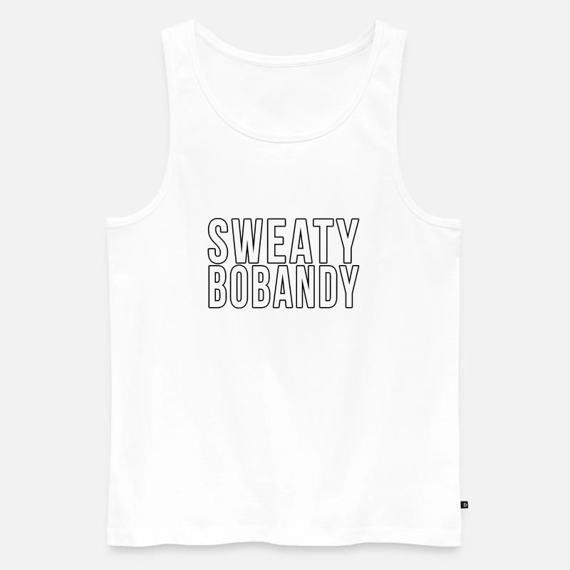 Sweaty Bobandy - Männer Premium Bio Tank Top - Weiß