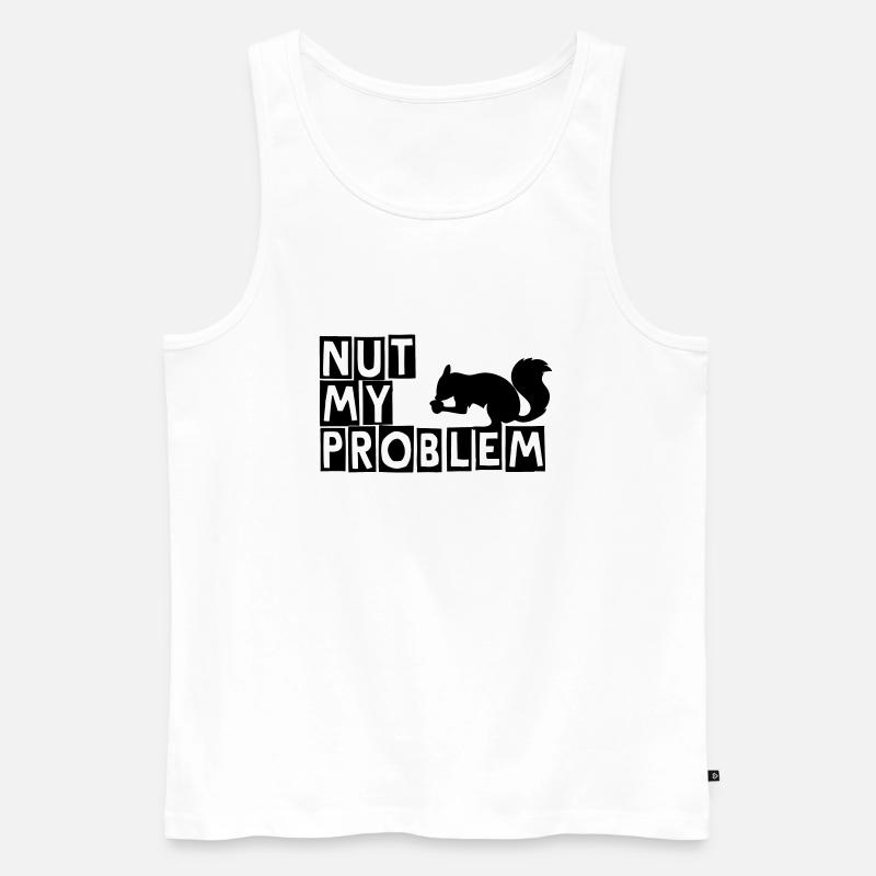 nicht mein problem - Männer Premium Bio Tank Top - Weiß
