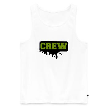 crew - Männer Premium Bio Tank Top - Weiß - Vorne - Michal (187cm)