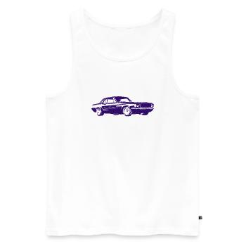 1967 Muscle Car - Men's Premium Organic Tank Top - white - Front - Michal (187cm)