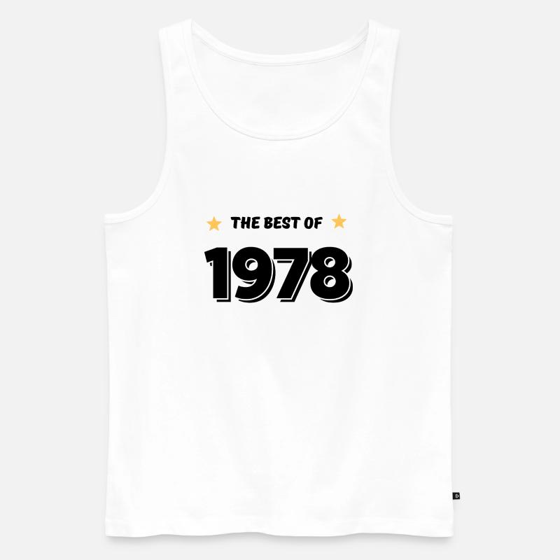 Das Beste von 1978 - Männer Premium Bio Tank Top - Weiß