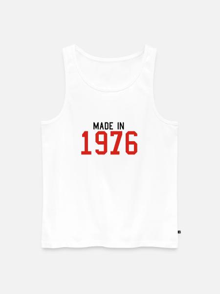 1976 - Men's Premium Organic Tank Top - white