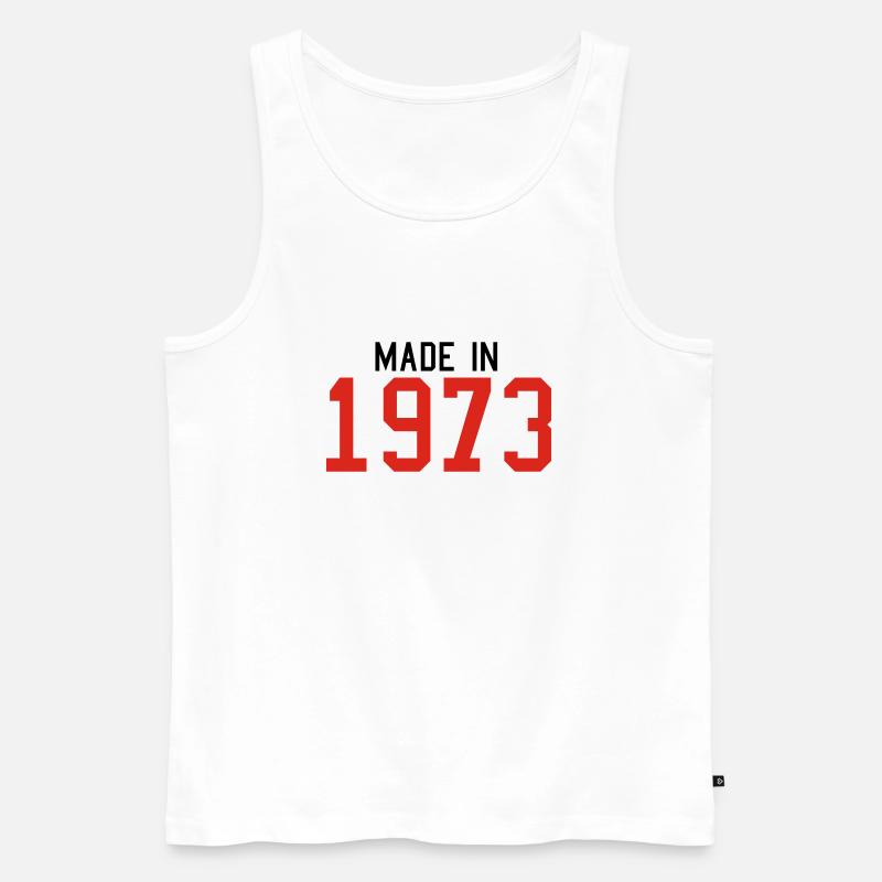 1973 - Männer Premium Bio Tank Top - Weiß