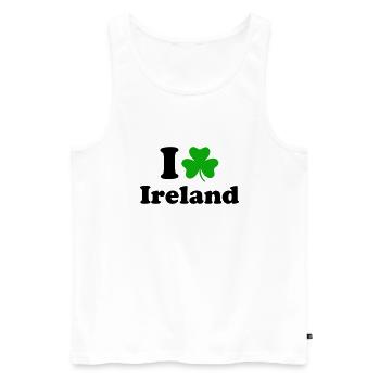 Ireland - Irland - Männer Premium Bio Tank Top - Weiß - Vorne - AI Model Male 178 light (178cm)