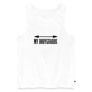 My Bodyguards - Männer Premium Bio Tank Top - Weiß - Vorne - Michal (187cm)