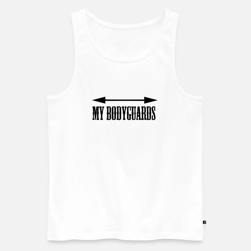 My Bodyguards - Männer Premium Bio Tank Top - Weiß