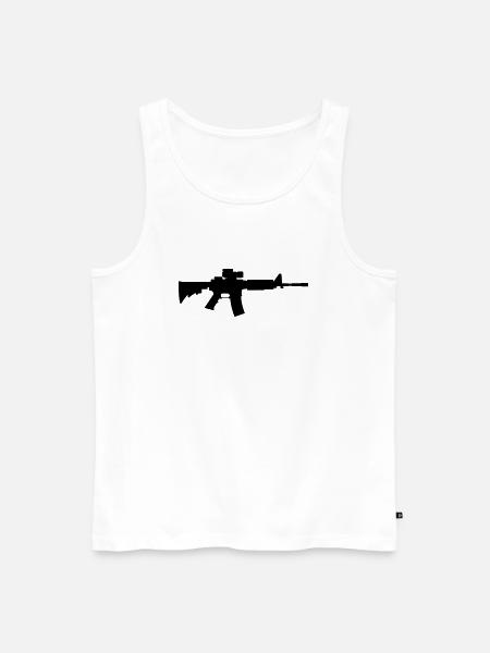 Gewehr M4 - Men's Premium Organic Tank Top - white
