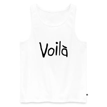 Quote - Men's Premium Organic Tank Top - white - Front - AI Model Male 178 light (178cm)