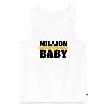 Milliondollarbaby - Débardeur bio Premium Homme - blanc - Devant - AI Model Male 178 light (178cm)