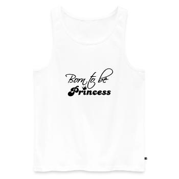 Born to be a princess - Débardeur bio Premium Homme - blanc - Devant - Michal (187cm)