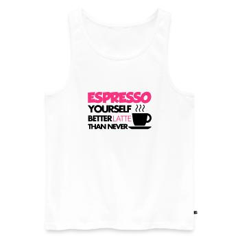 Coffee - Débardeur bio Premium Homme - blanc - Devant - Michal (187cm)