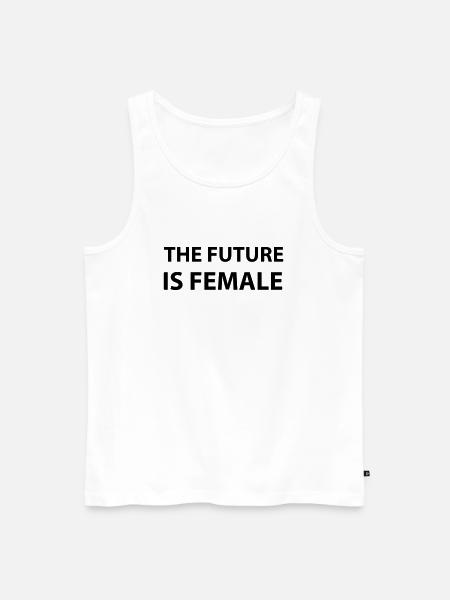 The Future Is Female - Men's Premium Organic Tank Top - white
