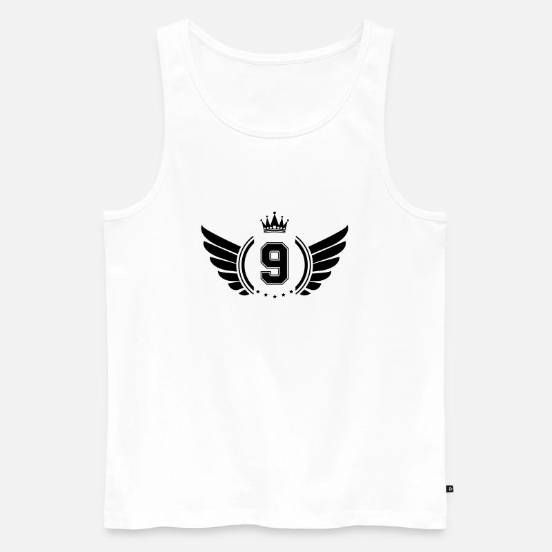 Wappen 9 - Männer Premium Bio Tank Top - Weiß