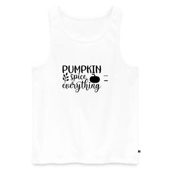 24 pumpkin spice everything - Men's Premium Organic Tank Top - white - Front - Michal (187cm)