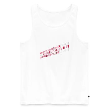 drinks from enemies skulls - Men's Premium Organic Tank Top - white - Front - Michal (187cm)