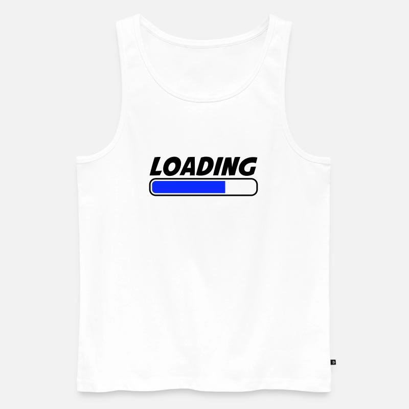 Loading - Männer Premium Bio Tank Top - Weiß