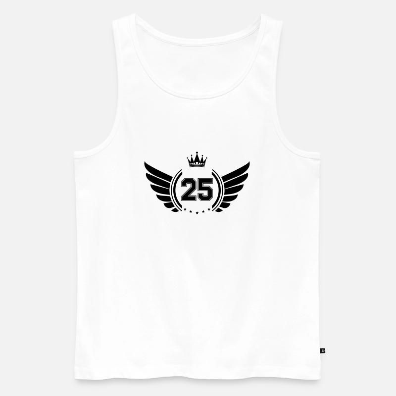 wappen 25 - Männer Premium Bio Tank Top - Weiß